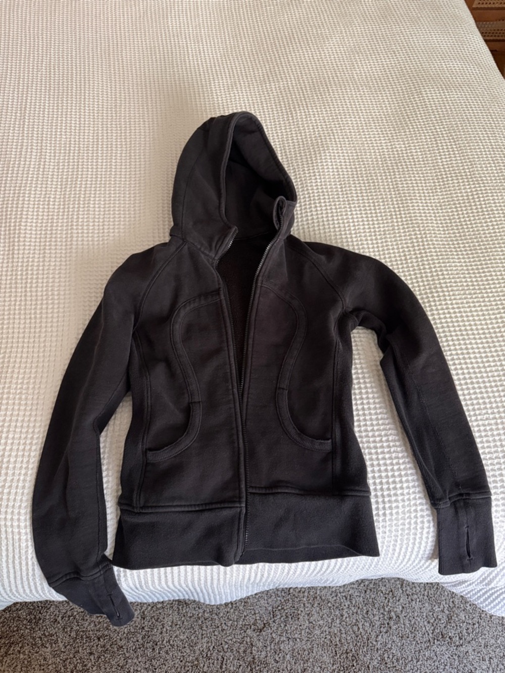 lululemon athletica Black scuba Full-Zip Hoodie